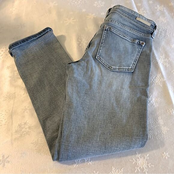 Pilcro Slim Boyfriend Denim Jeans Distressed Stretch Sz 25 Gorgeous - Picture 3 of 7